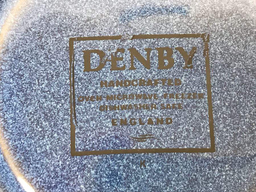 DENBY England Blue And White Dinnerware Stoneware ~27 Pieces [Photo 6]