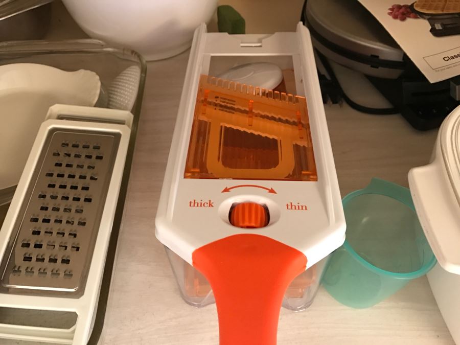 Various Kitchen Appliances, Cookware, Corningware, Hand Painted Pig - Everything Shown On 4 Shelves [Photo 13]