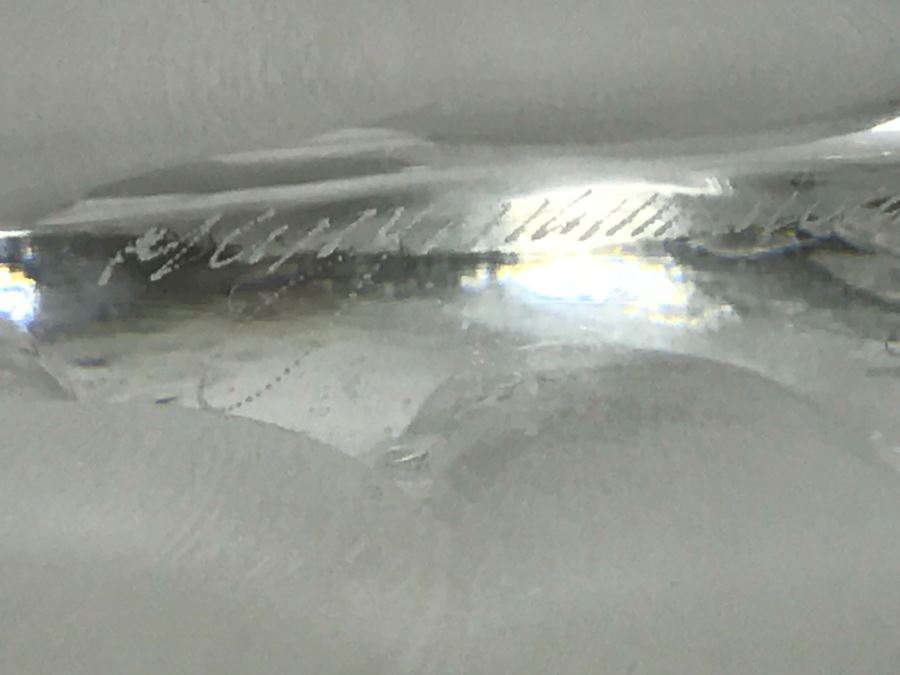 Set Of 3 Mats Jonasson Lead Crystal Glass Animal Figurine Paperweights Handmade In Sweden Individually Etched Signed [Photo 18]