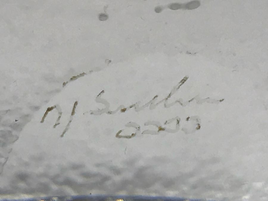 Set Of 3 Mats Jonasson Lead Crystal Glass Animal Figurine Paperweights Handmade In Sweden Individually Etched Signed [Photo 15]