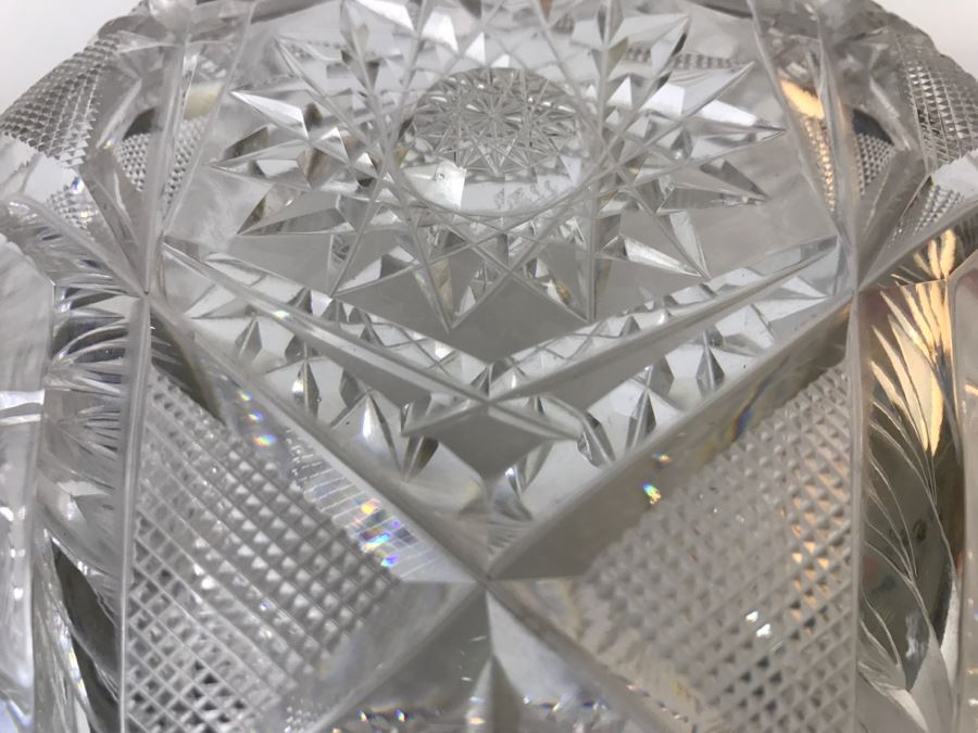 Set Of 3 Detailed Cut Crystal Bowls [Photo 20]