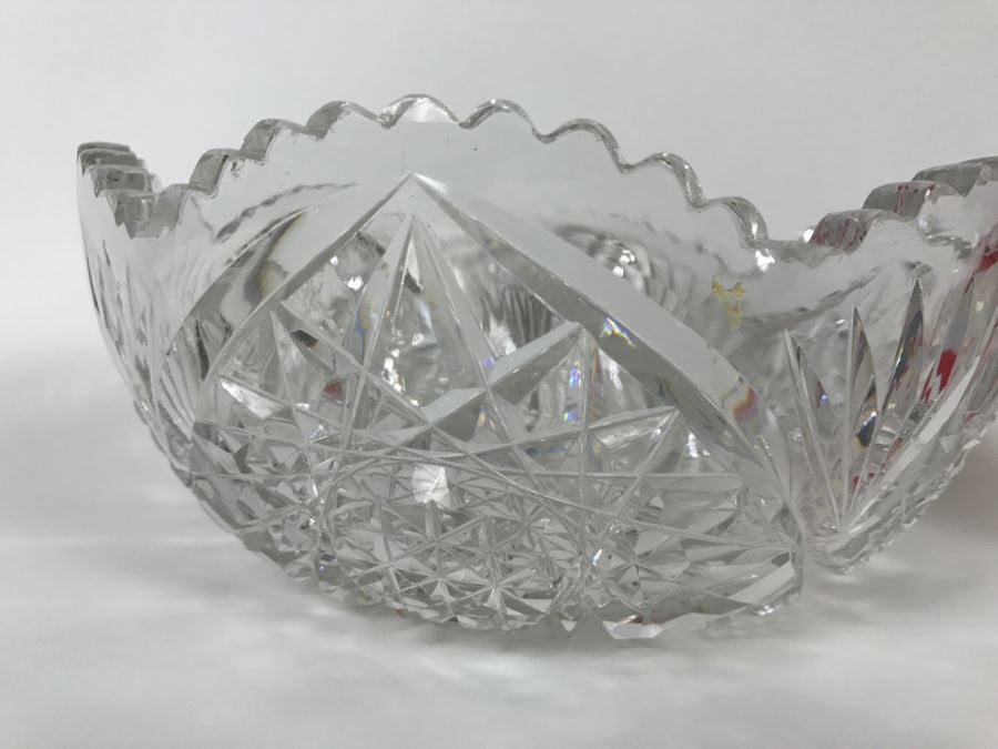 Set Of 3 Detailed Cut Crystal Bowls [Photo 17]