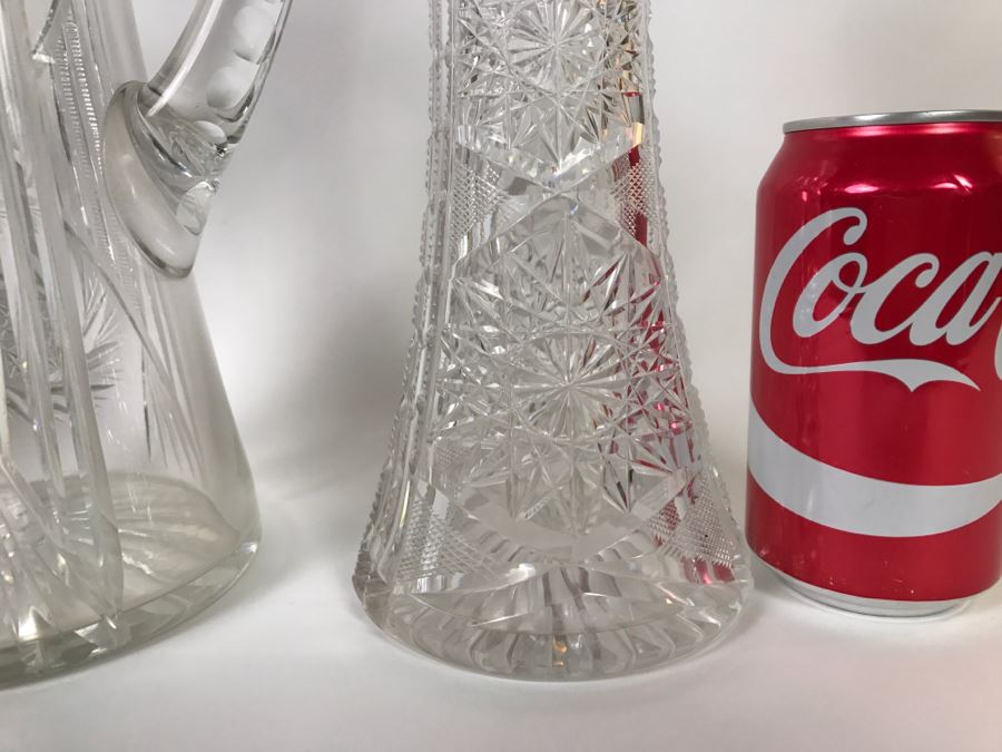 Heavy Cut Crystal Pitchers, Vase And Decanter [Photo 14]