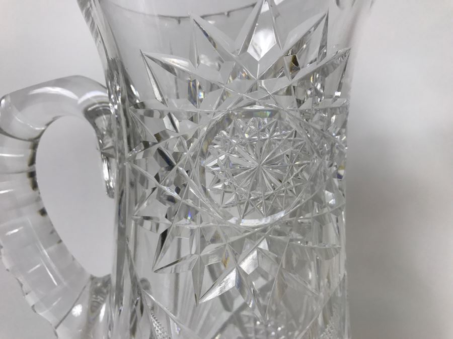 Heavy Cut Crystal Pitchers, Vase And Decanter [Photo 7]