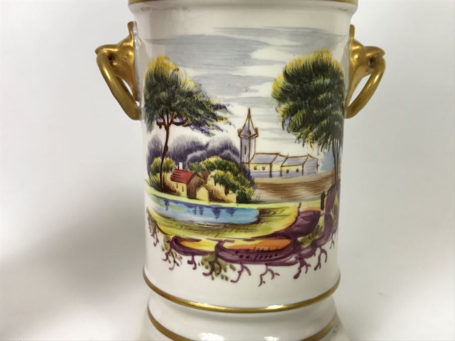 Artificial Enamel Over Metal Flowers In Hand Painted Miniature Pot [Photo 7]