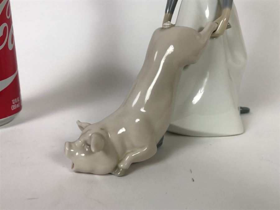 Lladro Glazed Figurine 4608 Cook In Trouble Chef And Pig [Photo 5]