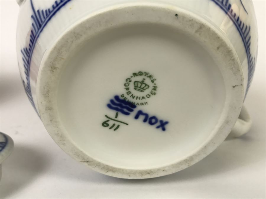 Royal Copenhagen Blue And White Teapot Denmark [Photo 7]