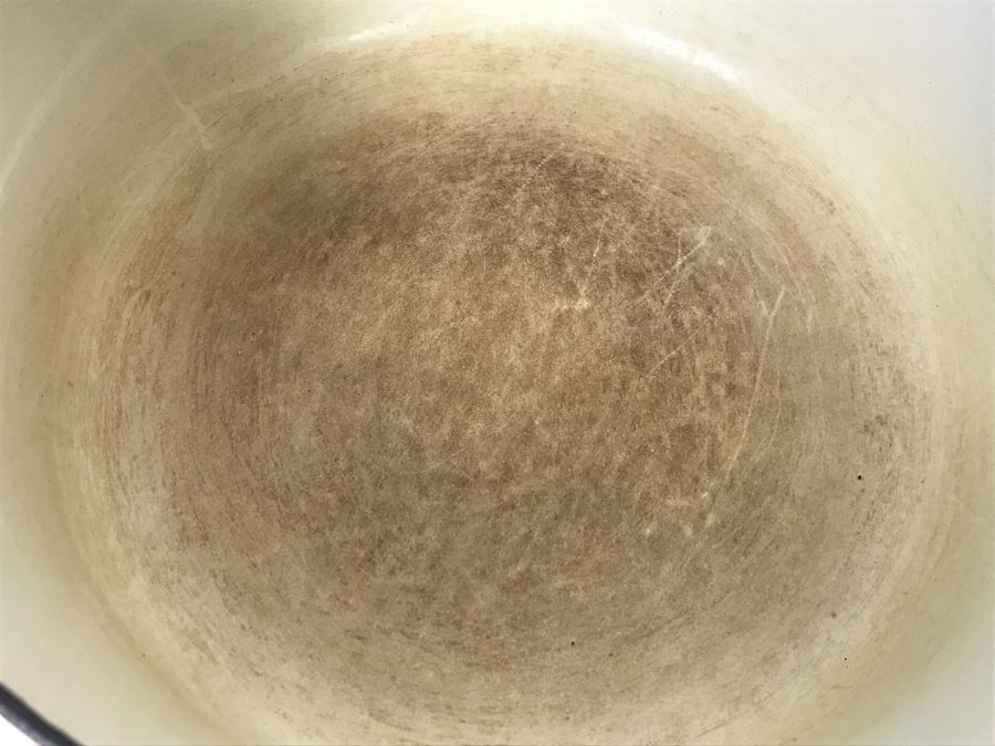 Vintage Orange Le Creuset Enameled Cast-Iron E 4.5 Quart Round French (Dutch) Oven [Photo 8]