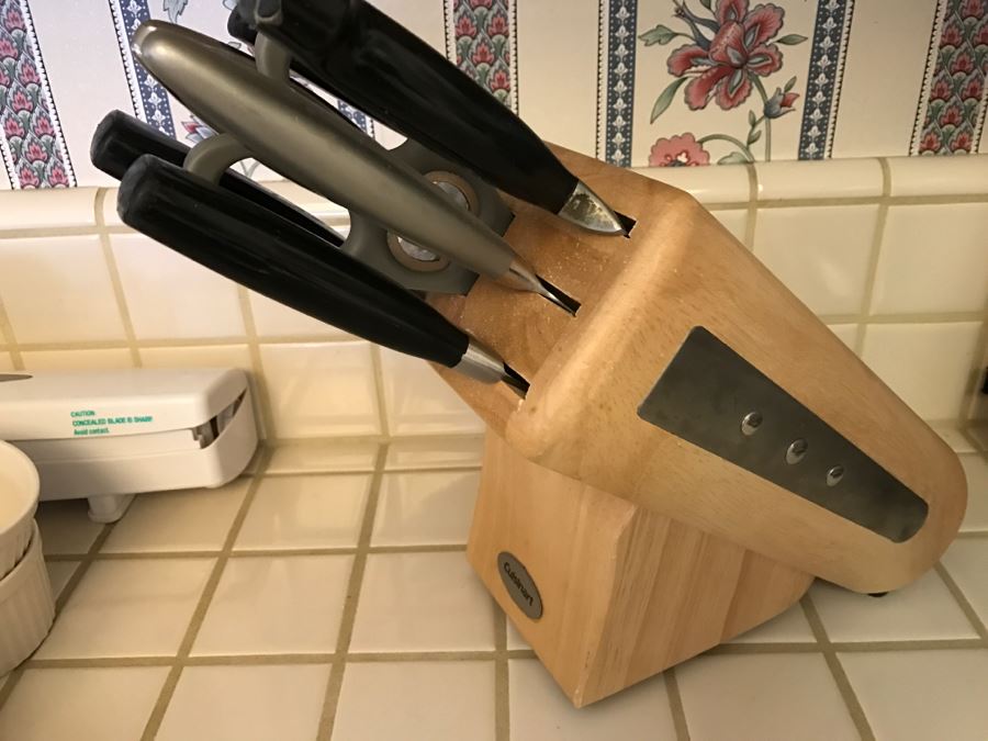 Cuisinart Wooden Knife Holder With Cuisinart Knives And Zwilling J.A. Henckels Solingen Germany Knives [Photo 4]