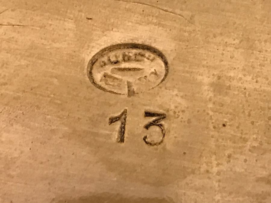 Large Hammered Brass Fluted And Footed Bowl [Photo 8]