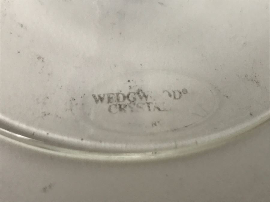 Pair Of Blue Wedgwood Crystal Stemware Glasses [Photo 5]