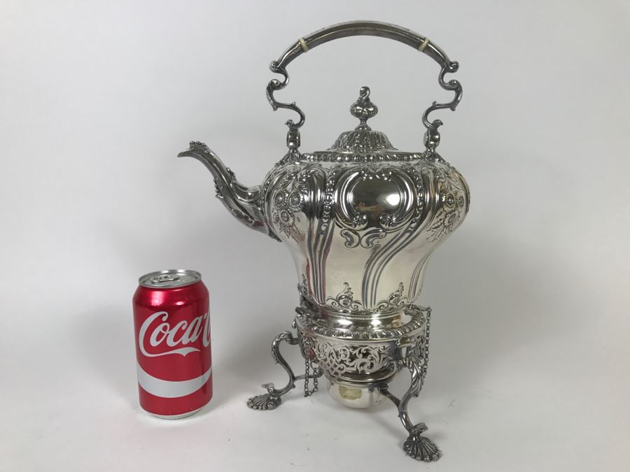 Vintage Manoah Rhodes & Son Limited Bradford Coffee Pot RD 96760 Silverplate Weighs 1,483g [Photo 1]