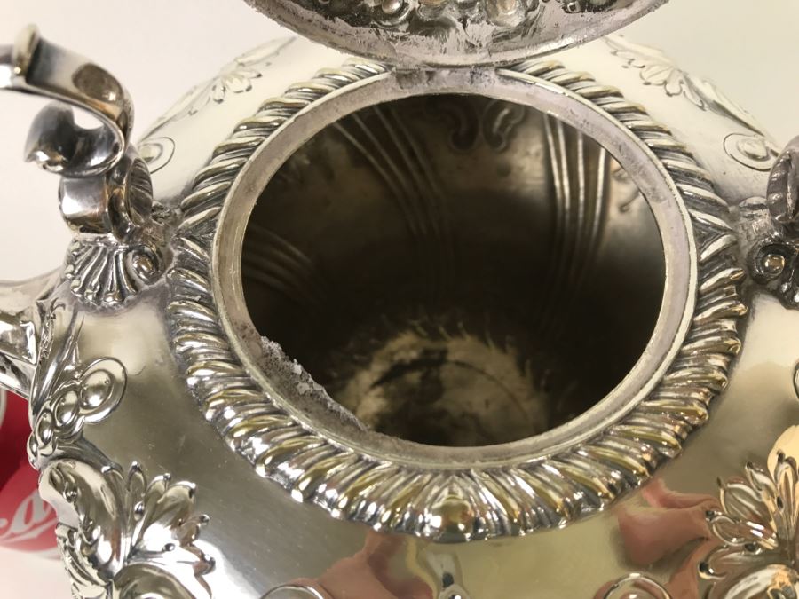 Vintage Manoah Rhodes & Son Limited Bradford Coffee Pot RD 96760 Silverplate Weighs 1,483g [Photo 6]