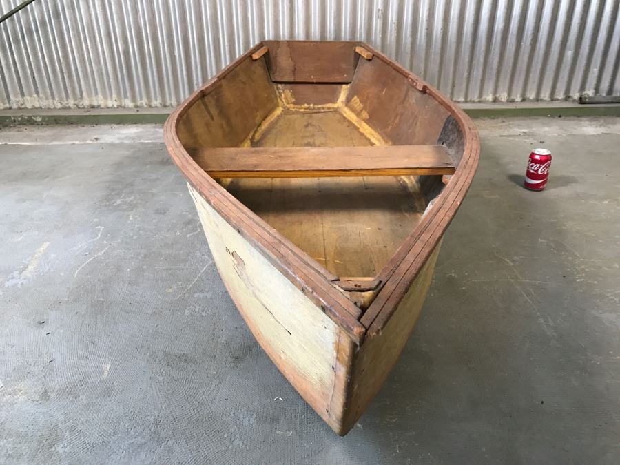 Vintage Wooden Rowboat Great For Garden Or Mounting On Wall [Photo 5]