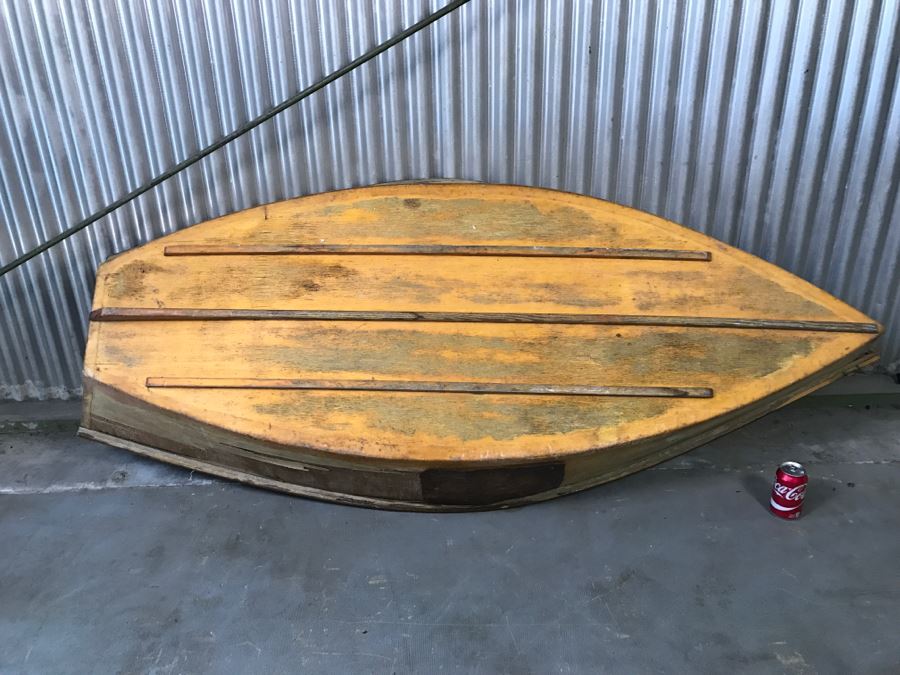 Vintage Wooden Rowboat Great For Garden Or Mounting On Wall [Photo 11]