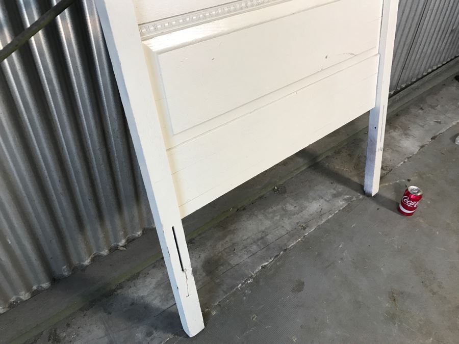 Vintage White Shabby Chic Headboard [Photo 4]