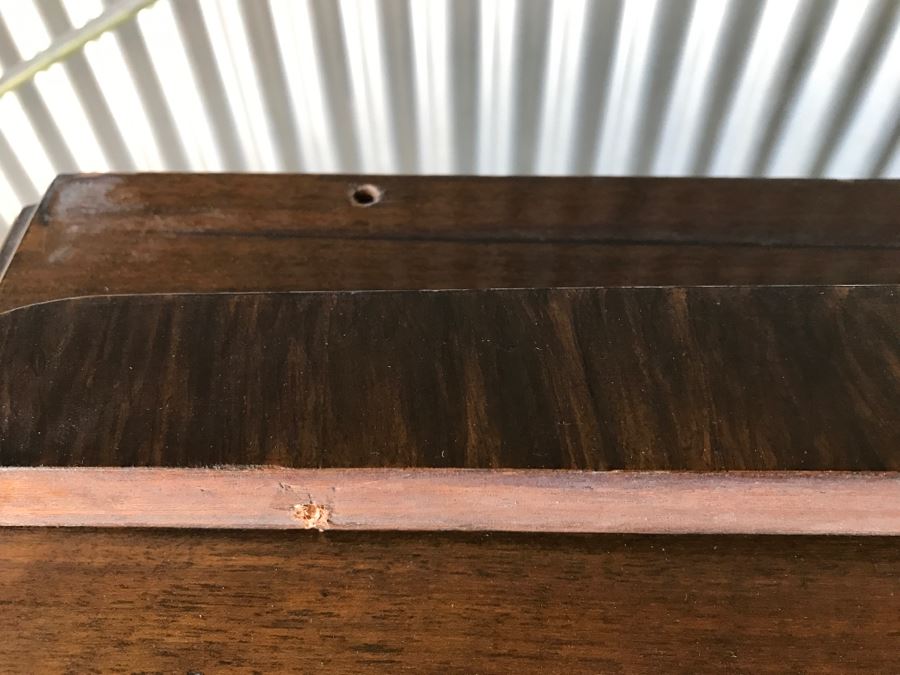 Stunning Antique Burled Wood Front Chest Of Drawers Dresser 4-Drawers [Photo 11]