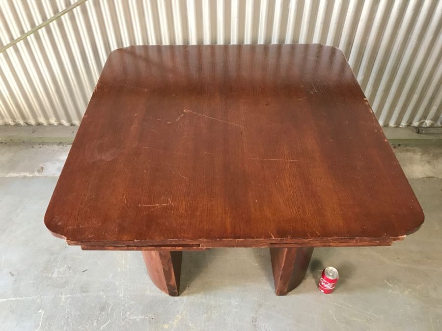Vintage Gaming Table With Built In Leaves [Photo 13]