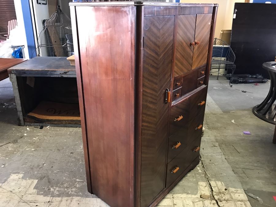 Fabulous Art Deco Dresser Cabinet Armoire