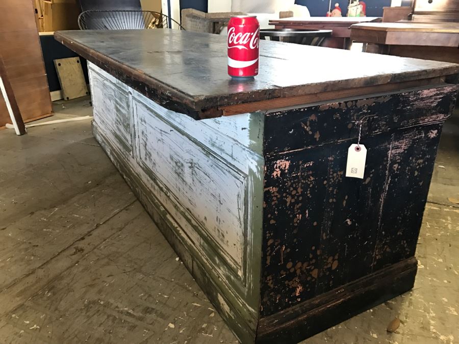 Vintage Shabby Chic Cabinet Counter Table