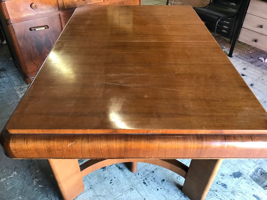 Stunning Classy ART DECO Wooden Dining Table (Matches Art Deco Buffet In This Sale) [Photo 11]