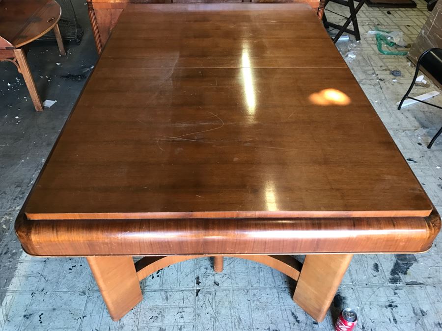 Stunning Classy ART DECO Wooden Dining Table (Matches Art Deco Buffet In This Sale) [Photo 5]