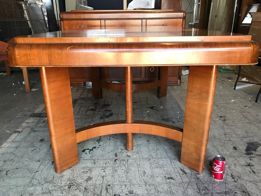 Stunning Classy ART DECO Wooden Dining Table (Matches Art Deco Buffet