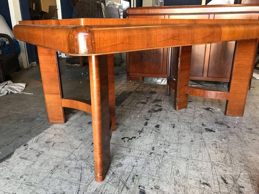 Stunning Classy ART DECO Wooden Dining Table (Matches Art Deco Buffet