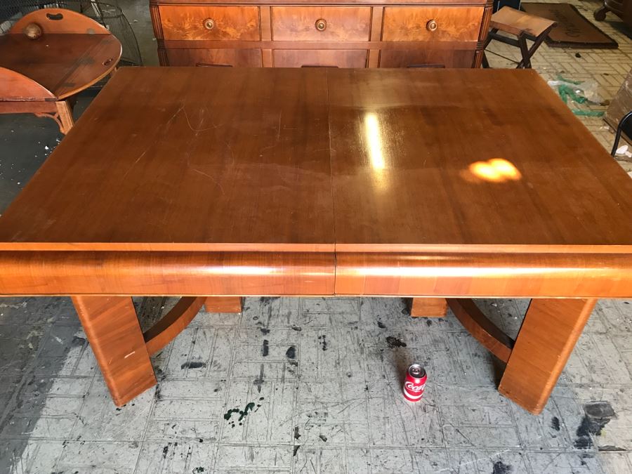 Stunning Classy ART DECO Wooden Dining Table (Matches Art Deco Buffet In This Sale) [Photo 2]