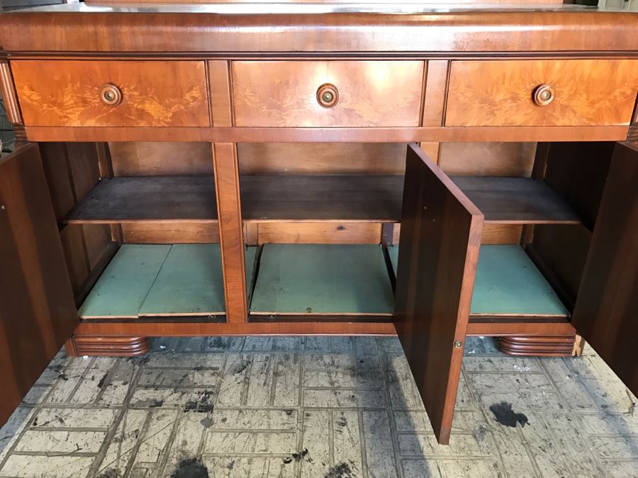 Stunning Classy ART DECO Wooden Buffet (Matches Art Deco Table In This Sale) [Photo 16]