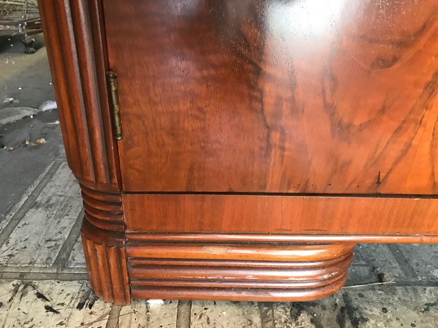 Stunning Classy ART DECO Wooden Buffet (Matches Art Deco Table In This Sale) [Photo 5]