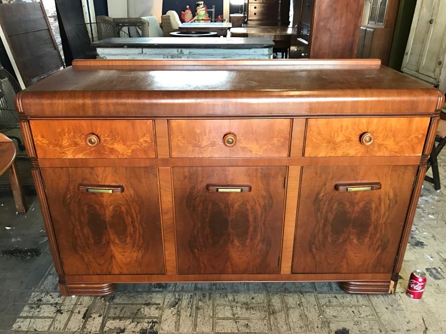 Stunning Classy ART DECO Wooden Buffet (Matches Art Deco Table In This Sale)