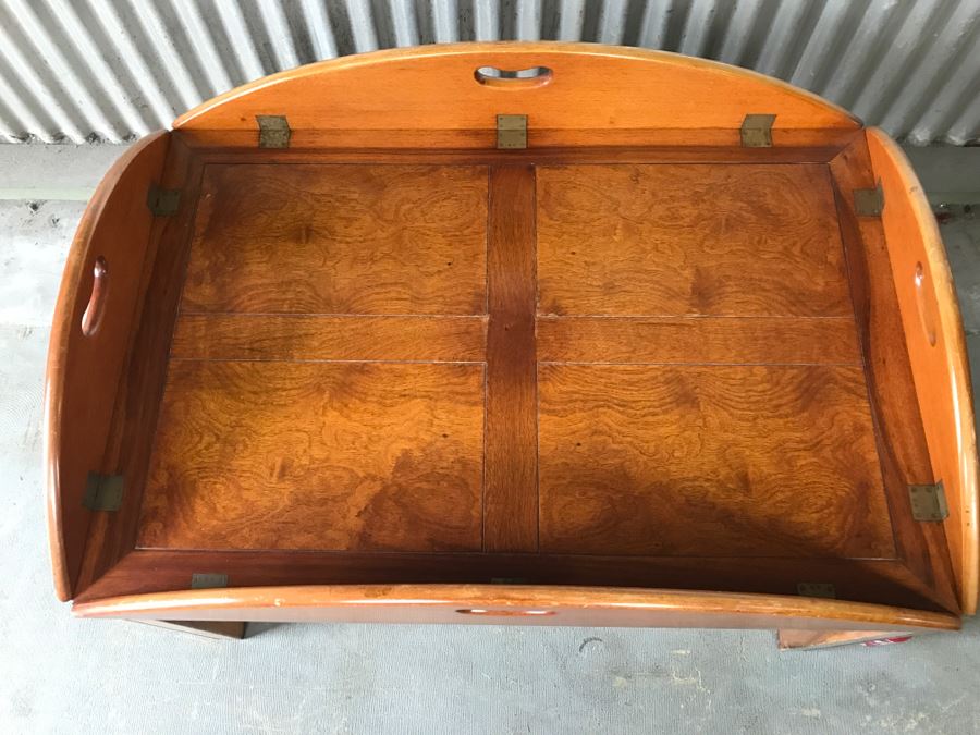 Oval Wooden Tray Top Table By Georgian Furnishing Co [Photo 3]