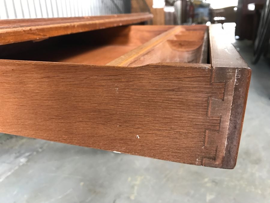 Vintage Wooden Writing Desk [Photo 9]