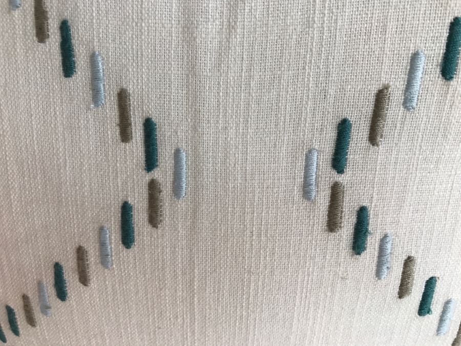 (4) Designer Throw Pillows With Nautical Motif Tote Bag And Herringbone Blanket [Photo 12]