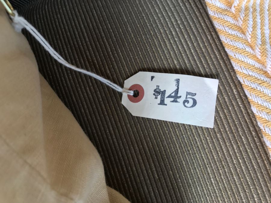 (4) Designer Throw Pillows With Nautical Motif Tote Bag And Herringbone Blanket [Photo 5]