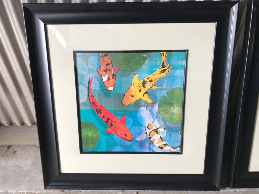 Pair Of Framed Koi Fish Prints [Photo 5]