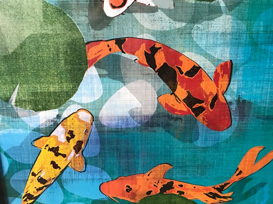 Pair Of Framed Koi Fish Prints [Photo 4]