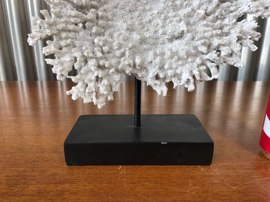 Home Decor Lot With Faux Coral, Silver Glass Jars And Silver Glass Decorative Ball [Photo 10]