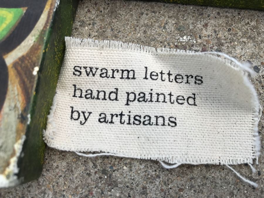 Swarm Letters Hand Painted By Artisans S C O U T T [Photo 8]