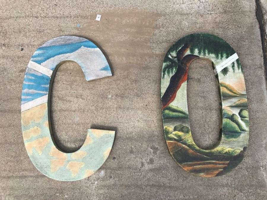 Swarm Letters Hand Painted By Artisans S C O U T T [Photo 4]