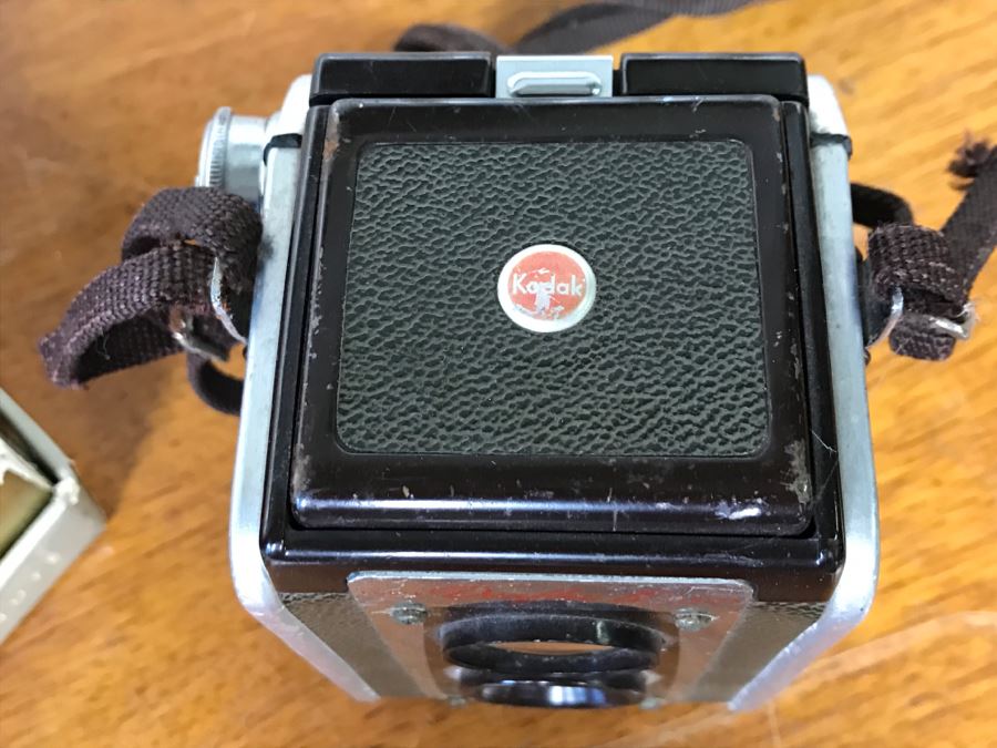 Polaroid Pathfinder Land Camera 'Box Only', Polaroid Close-Up Lens Kit With Box, Polaroid Black & White Film Unused With Box And Kodak Duaflex IV Camera [Photo 11]