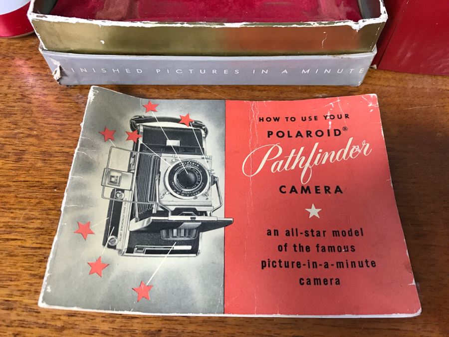 Polaroid Pathfinder Land Camera 'Box Only', Polaroid Close-Up Lens Kit With Box, Polaroid Black & White Film Unused With Box And Kodak Duaflex IV Camera [Photo 17]