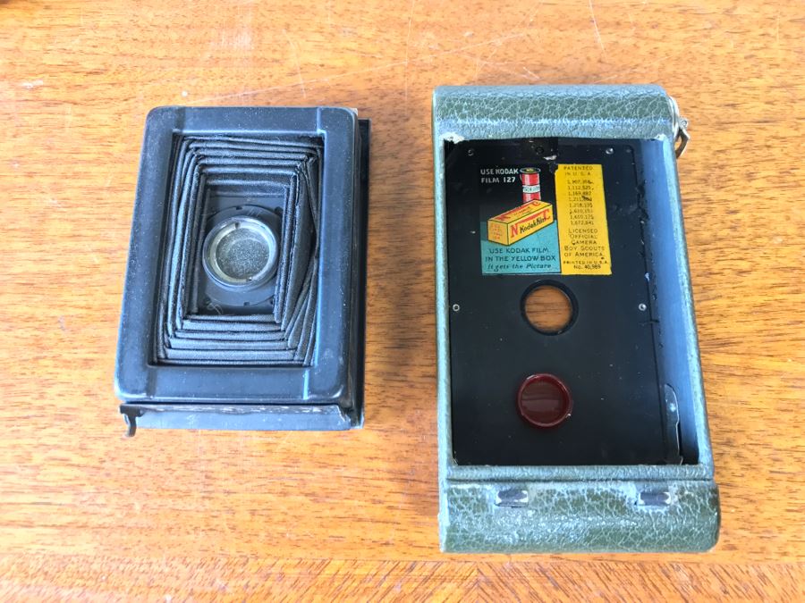 Vintage BOY SCOUT KODAK Bellows Camera In Good Condition Licensed Official Camera Boy Scouts Of America [Photo 5]