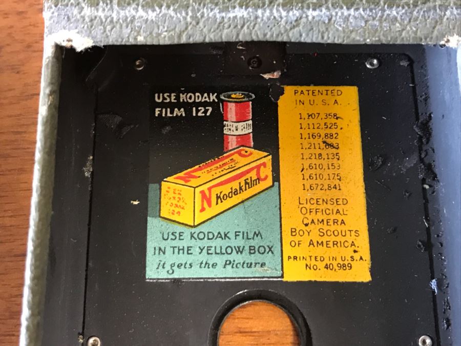 Vintage BOY SCOUT KODAK Bellows Camera In Good Condition Licensed Official Camera Boy Scouts Of America [Photo 12]