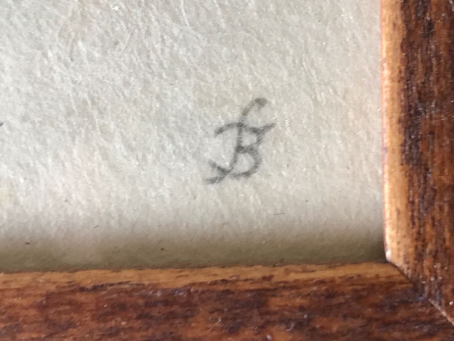 Goldfinch Street Sign Mounted On Board, Original Vintage 1975 Elephant Sketch And (2) Framed Photographs [Photo 7]