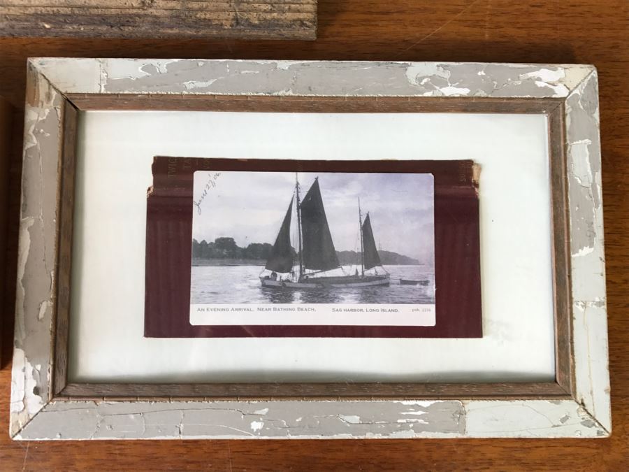 Goldfinch Street Sign Mounted On Board, Original Vintage 1975 Elephant Sketch And (2) Framed Photographs [Photo 11]