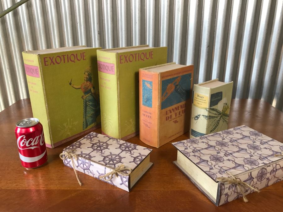 Faux Book Boxes Exotique, Bugs, Science, Nautical [Photo 6]
