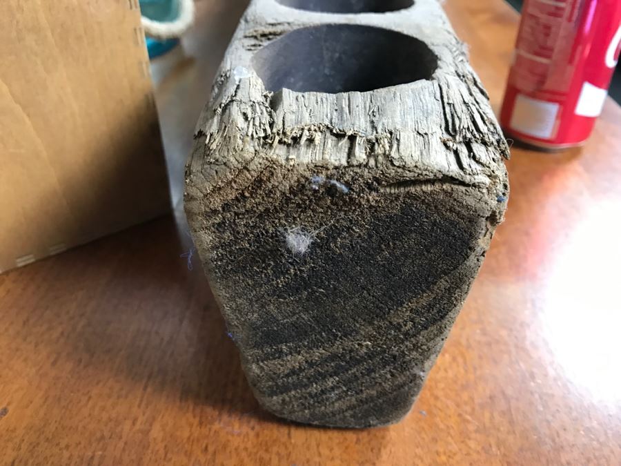 Home Decor Lot With Long Wooden Flower Holder And Faux Tree [Photo 3]