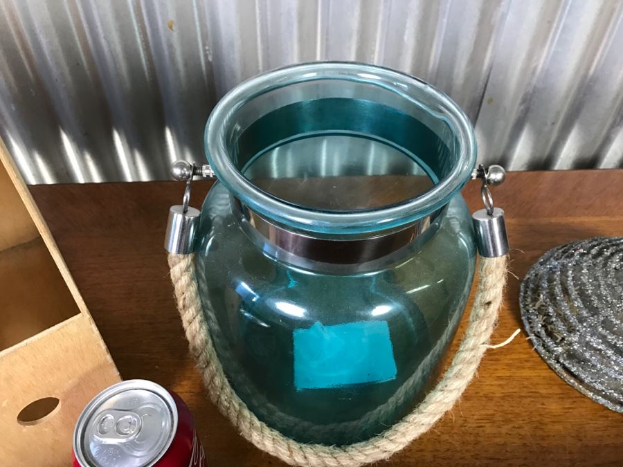 Home Decor Lot With Long Wooden Flower Holder And Faux Tree [Photo 8]